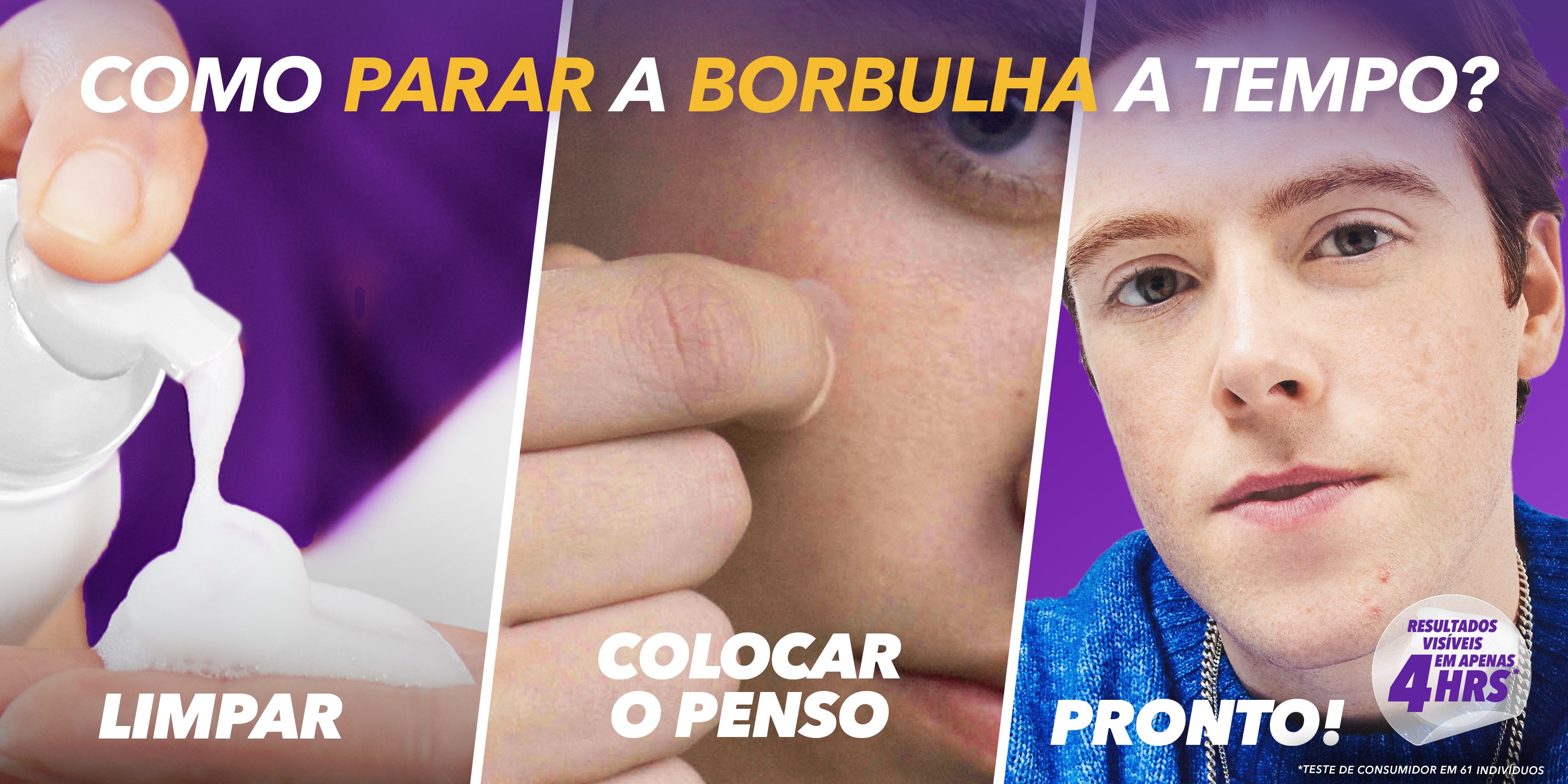 Como parar a borbulha a tempo?